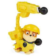 PAW Patrol, Rubble Action Figure with Clip-on Backpack and ...