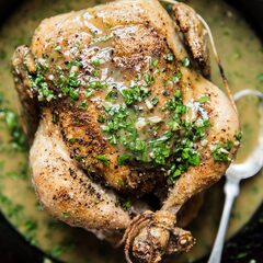 Perfect Roast Chicken with Lemon Herb Pan Sauce | The Modern Proper