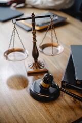 Scales of Justice and Gavel