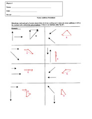 Free physics vectors worksheet, physics vectors worksheet