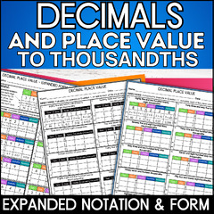 Place Value - Arrows: Decimal