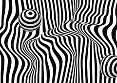 Optical Illusion Stripes Background (Op)