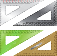 Drafting And Measuring Triangles Square Math Metal Vector, Square, Math