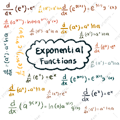 Math Formulas PNG Transparent, Exponential Functions Math Formula ...