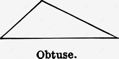 Obtuse Triangle Vintage Illustration Geometry Drawing Illustration ...