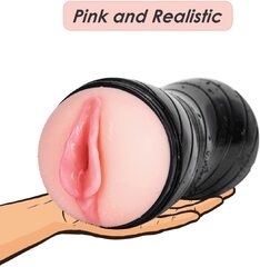 Pocket Pussy Male Masturbators Cup with Realistic Vagina – Sex toys