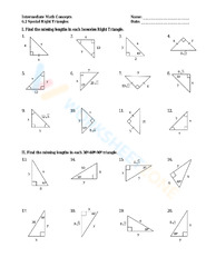 Right Triangles Unit | Mrs. E Teaches Math - Worksheets Library