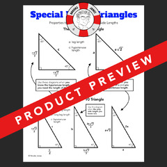 Right Triangles Unit | Mrs. E Teaches Math - Worksheets Library