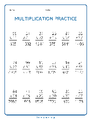 Double Digit Multiplication Worksheets - Worksheets Library