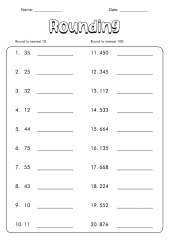 11 Rounding Decimals Number Line Worksheet - PDF at worksheeto