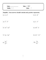 SOLUTION: Rational exponents and properties of exponents ...