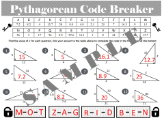 Pythagorean Theorem Puzzle - Math Educational Resources | Ten Tors Math