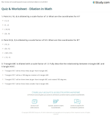 Dilations Worksheet Grade 8 - Scale Factor And Dilation Math Geometry