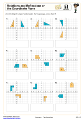 Reflections on the Coordinate Plane | Worksheet | Education ...