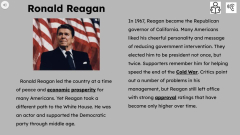 President Ronald Reagan Informational Text Reading Passage and ...