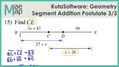 Kuta Tutorial: segment addition postulate - - Worksheets ...