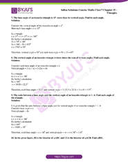 Selina Solutions Concise Maths Class 7 Chapter 15 Triangles PDF