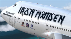 Iron Maiden (Herpa Wings 747-400 Iron Maiden `Ed Force One` 2016 TF-AAK)