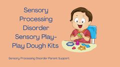 Sensory Processing Disorder Sensory Play- Play Dough Kits