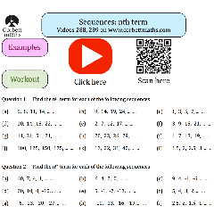 Sequences: nth term Textbook Exercise Corbettmaths - Worksheets Library