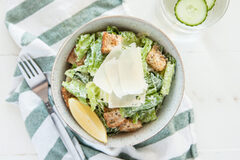 Plant-Based Caesar Salad with Garlicky Croutons Recipe