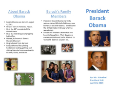 PPT - President Barack Obama PowerPoint Presentation, ...