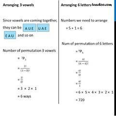 Example 14 - Find number of different 8-letter of DAUGHTER