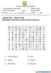 Word Search Puzzle: 100 Must Know Words For 1st Grade