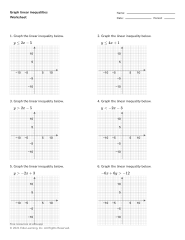 Algebra 1 Worksheets | Systems of Equations and Inequalities ...