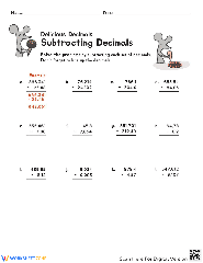 Free able Adding and Subtracting Decimals Worksheets