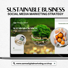 Sustainable Business Social Media Marketing Strategy Template ...