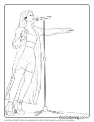 100  Taylor Swift coloring pages (FREE) able PDF | Woo Coloring