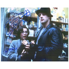 Sylvester Stallone & Talia Shire Rocky III Multi-Signed 16" x 20" In the Pet Store Photograph (Talia Shire)