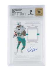 Autographed Tua Tagovailoa Miami Dolphins 2022 Panini Elite Epic Materials Relic #EM-1 Beckett Fanatics Witnessed Authenticated 9/10 Card