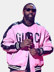 Pineapple The BRIT Awards 2023 Idris Elba Pink Bomber Jacket