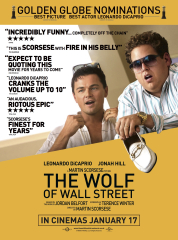 The Wolf of Street (The Wolf of Street Double Matted Black Ornate Movie )