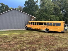 Alamance-Burlington school bus driver charged after bus crashes ...