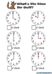 Telling Time By The Hour