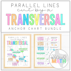 Transversals: Angle Relationships s (Math Anchor Charts ...