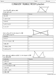 Congruent Triangles Notes and Worksheets - Lindsay Bowden ...