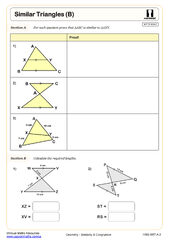 KutaSoftware: Geometry- Similar Triangles Part 1 - Worksheets Library