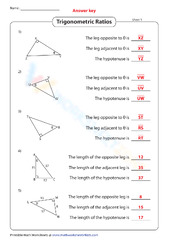 Trigonometric Ratios Worksheet Collection For Teaching & Learning