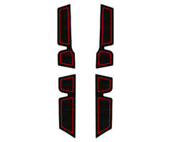 Crew Max Side Door Foam Inserts Fits 2007-2021 Toyota Tundra Front Doors Only / Black (TufSkinz Door Pocket Foam Inserts for Toyota Tundra)