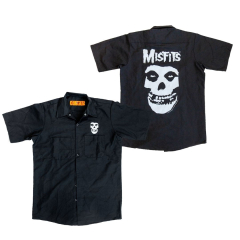 Misfits Fiend Skull Work Shirt (Misfits - Skull Workshirt) (Misfits)