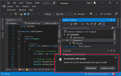 Update Visual Studio installation to recent release | Microsoft Learn