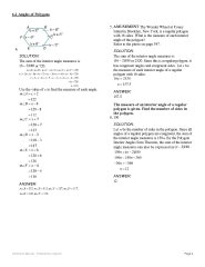 SOLUTION: 6 1 angles of polygons - Studypool
