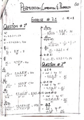 SOLUTION: Permutation, Combination & Probability (Hand written ...
