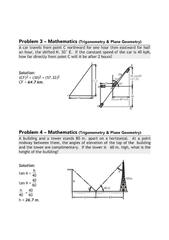 SOLUTION: Practice trigonometry - Studypool