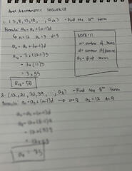 SOLUTION: Arithmetic Sequence Examples with Solutions - Studypool
