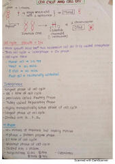 SOLUTION: Cell cycle and cell division neet handwritten notes ...